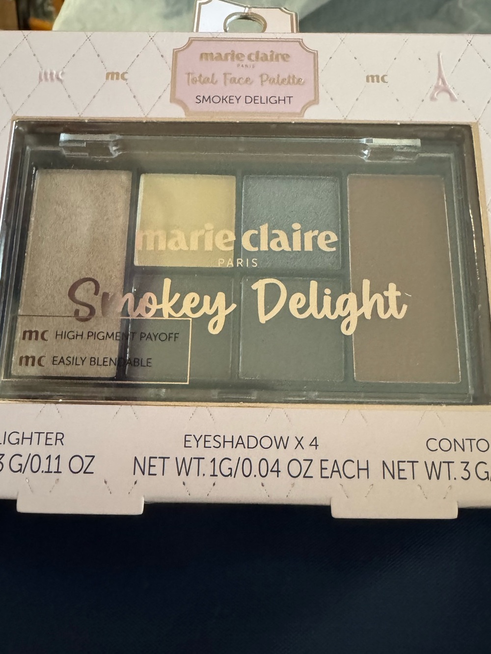 Marie Claire Paris Smokey Delight Eyeshadow Palette eyeshadow make-up — NWT